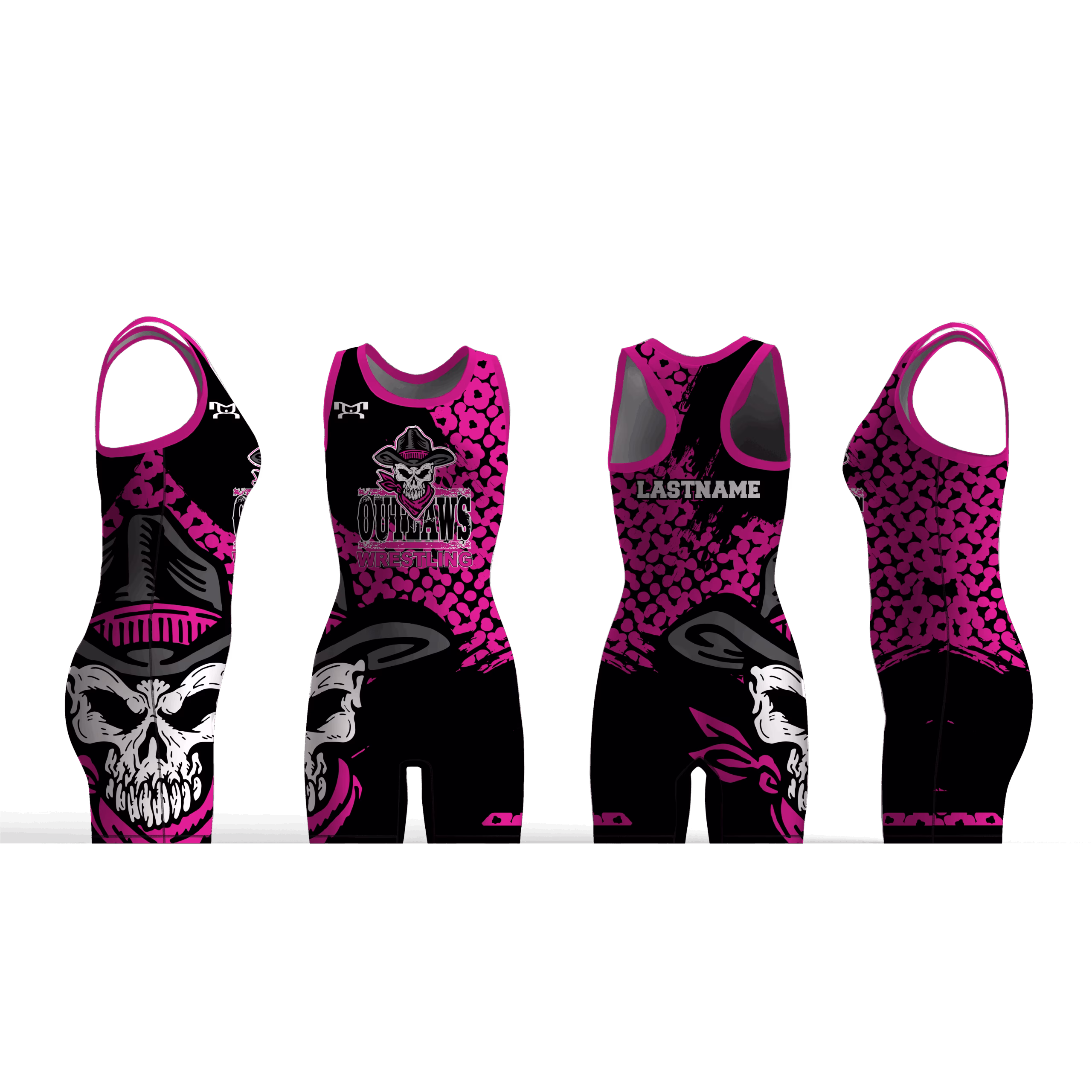 Outlaws Wrestling Club Women's Racerback Singlet