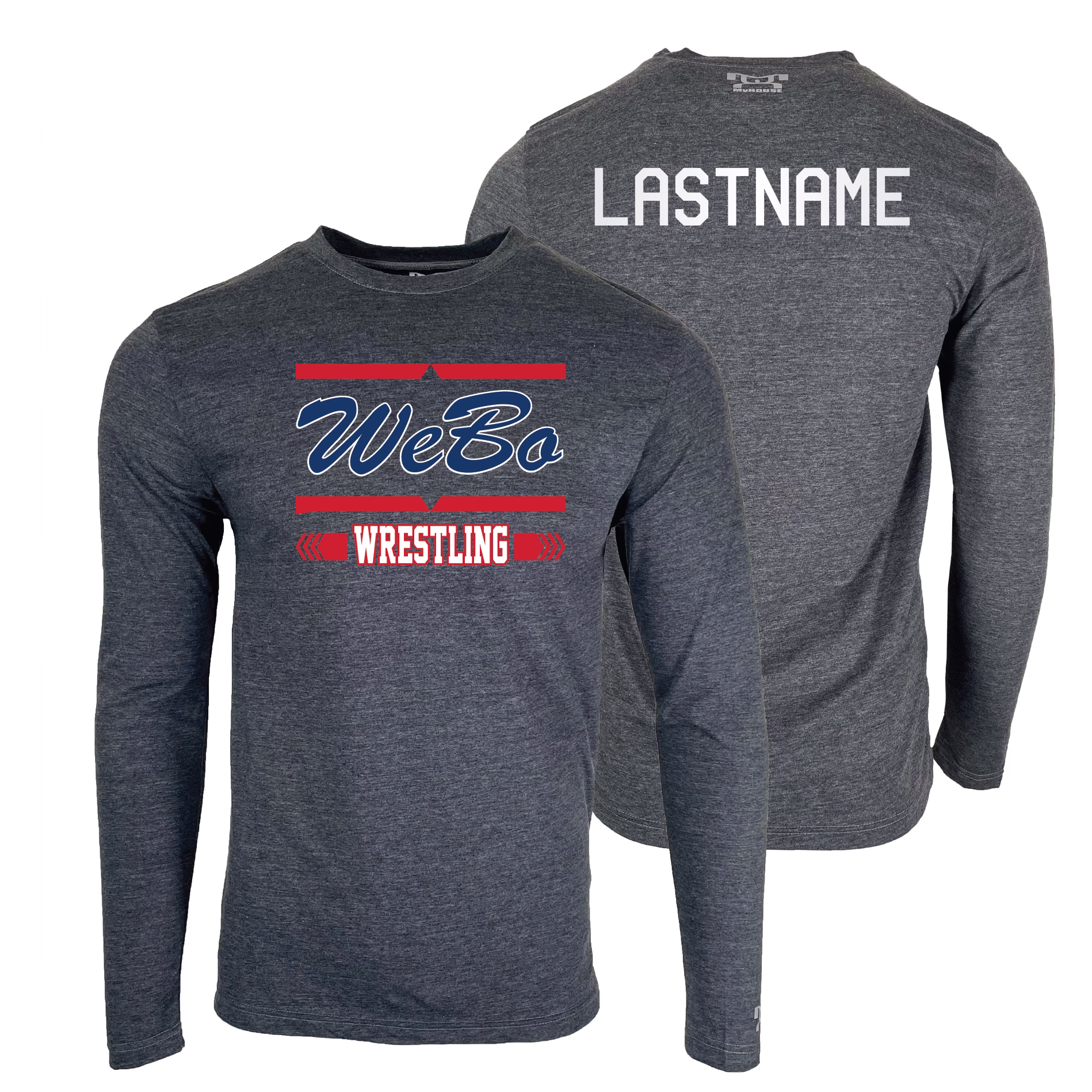 WeBo Wrestling Club Custom Heat Press Long Sleeve T-Shirt