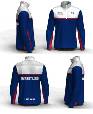 WeBo Wrestling Club Men's Mid-Weight Custom Quarter Zip