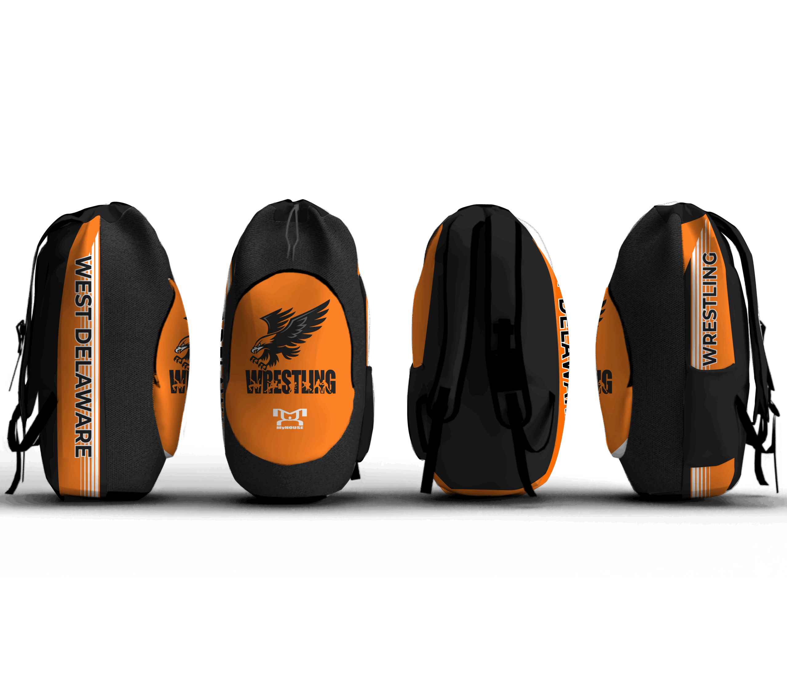 West Delaware Wrestling Sublimated Custom Gear Bag