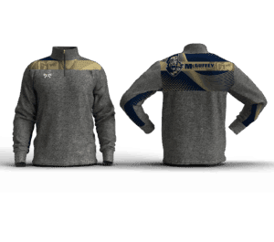 McGuffey Wrestling Box Stripe Slim Cut Quarter Zip