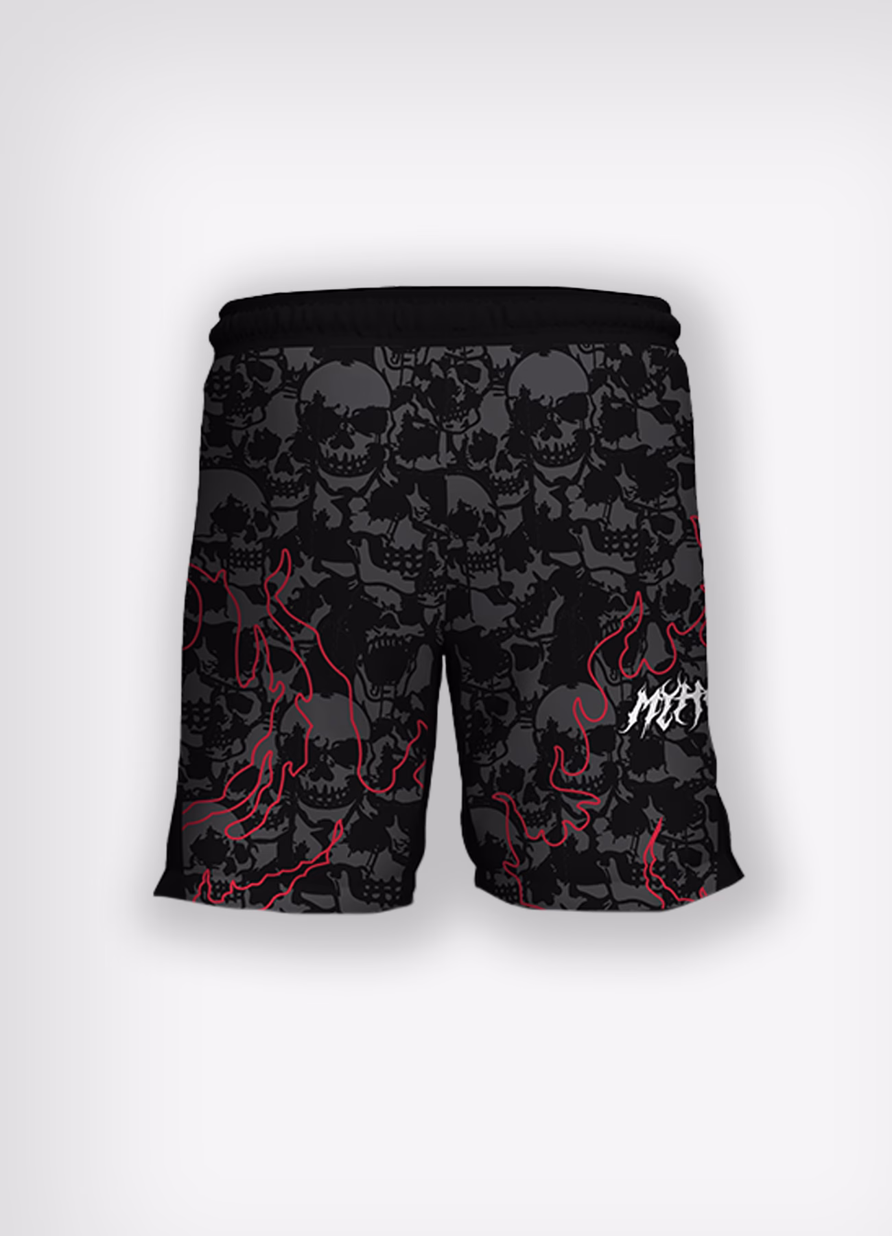 Skull-Fire 9" Fight Shorts - Image 2