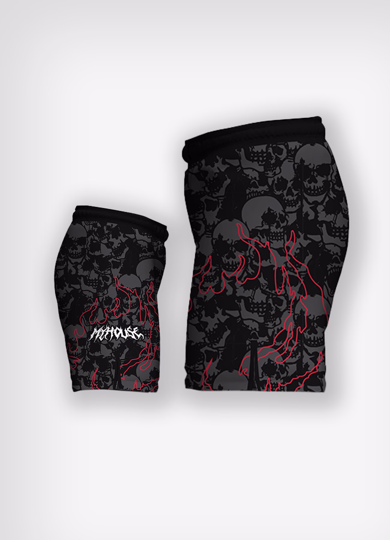 Skull-Fire 9" Fight Shorts - Image 3