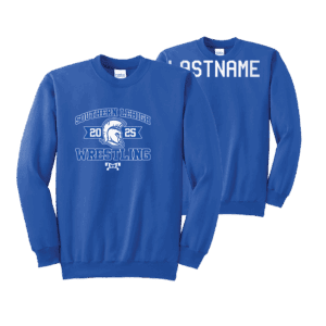 2025 Southern Lehigh Youth Wrestling Royal MyHOUSE Heat Press Crewneck