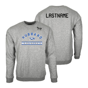 Hubbard Wrestling MyHOUSE Heat Press Challenger Crewneck