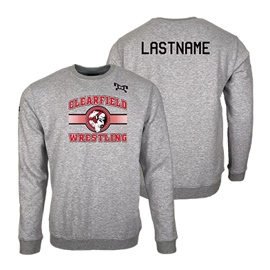 Clearfield Elementary Wrestling MyHOUSE Heat Press Challenger Crewneck