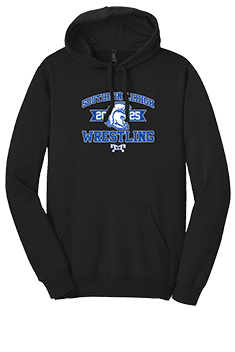 Southern Lehigh Youth Wrestling 2025 Black Heat Press Hoodie