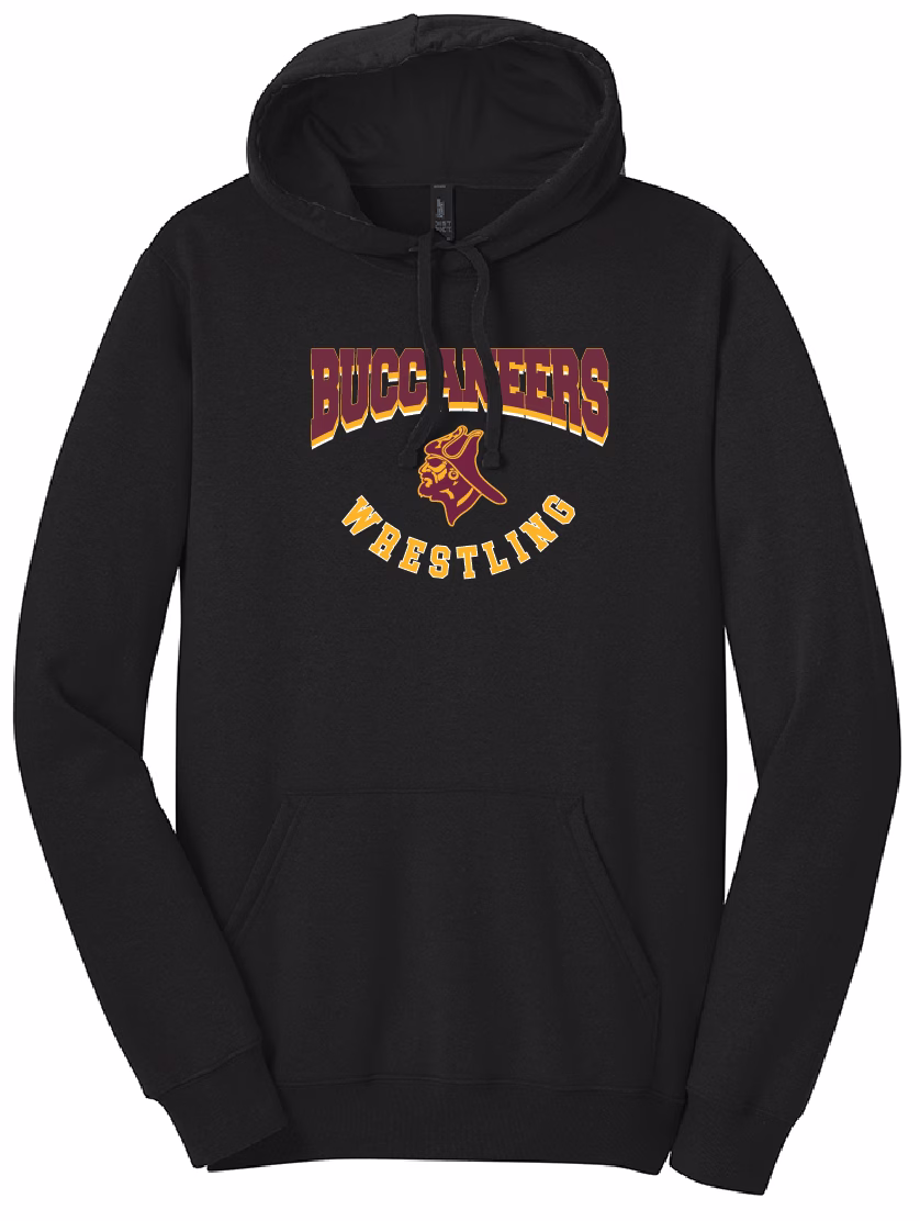CHARTIERS HOUSTON YOUTH 15342 Black hoodie heat press