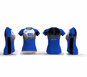 Danville Admirals Wrestling ROYAL Women's Compression Short Sleeve Shirt