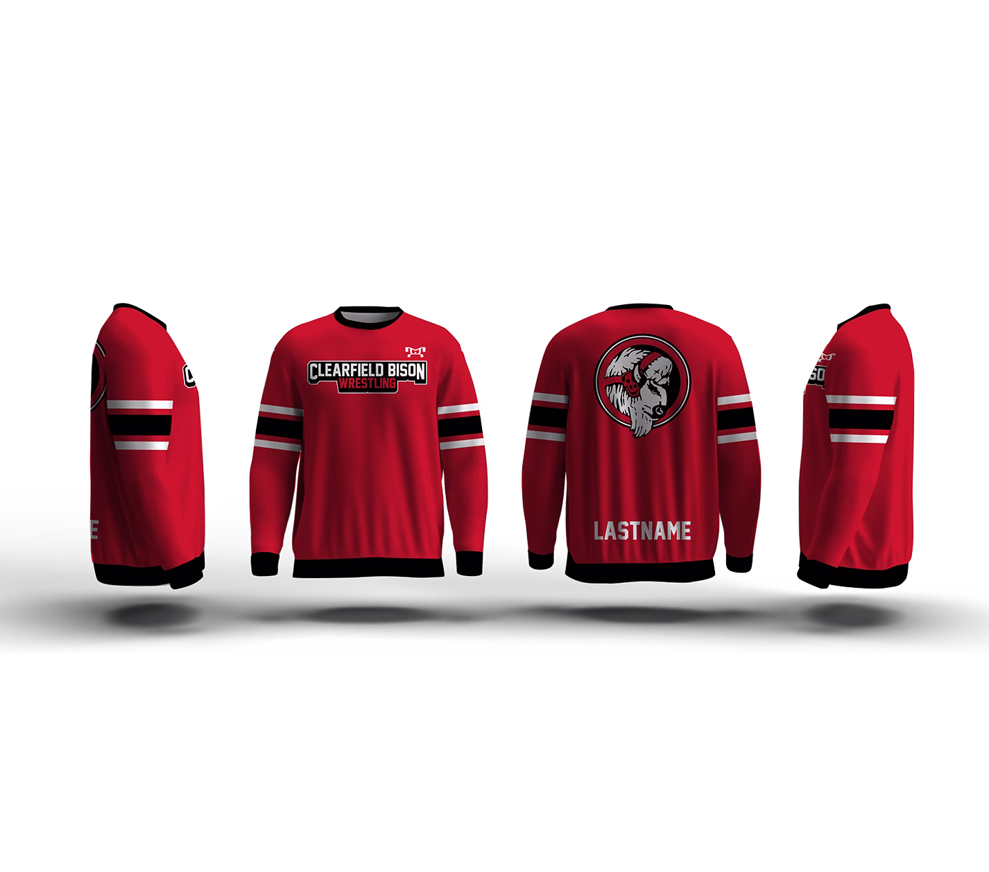 Clearfield Elementary Wrestling Elite Sublimated Crewneck