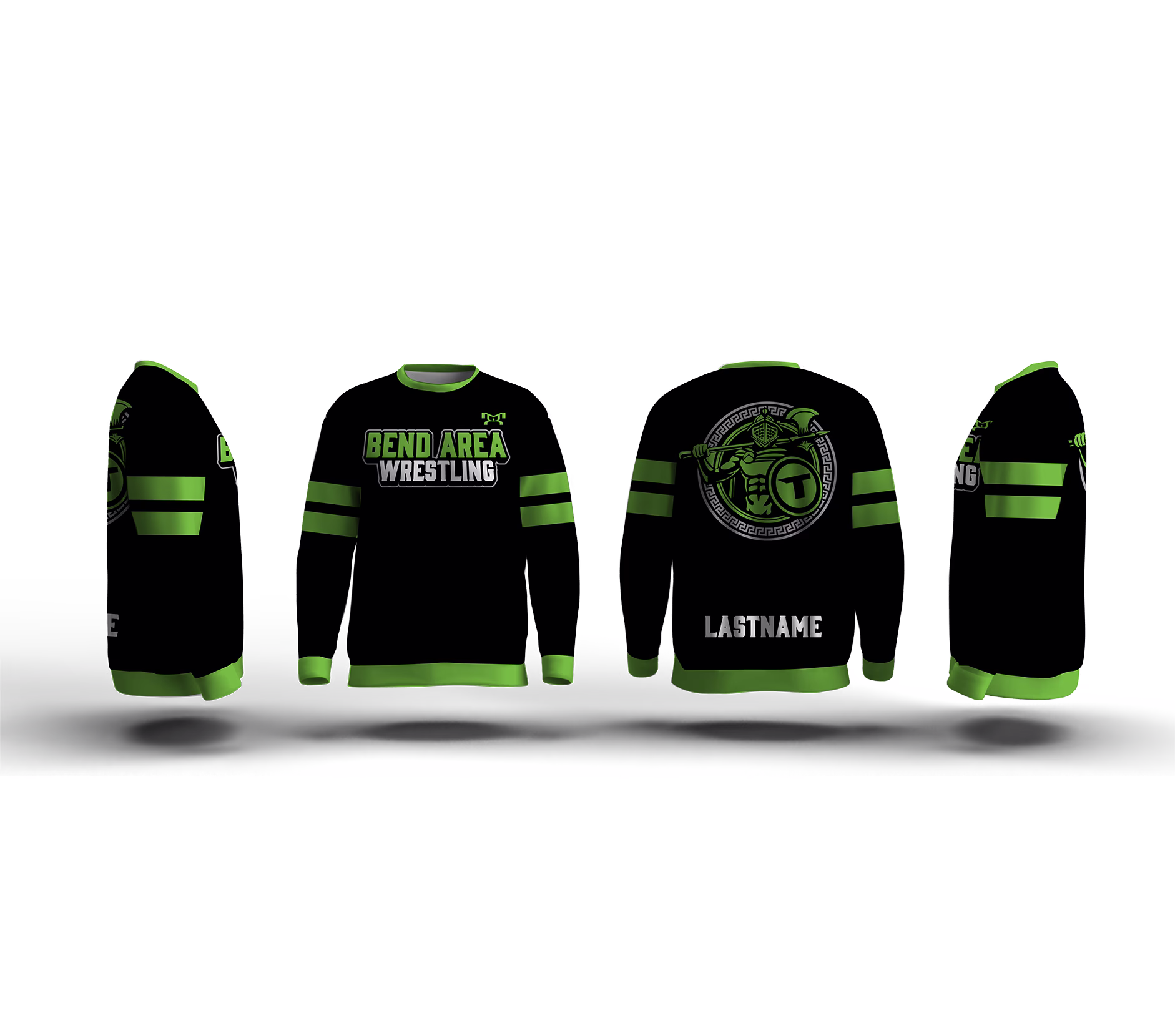 Bend Area Titans Wrestling Elite Sublimated Crewneck