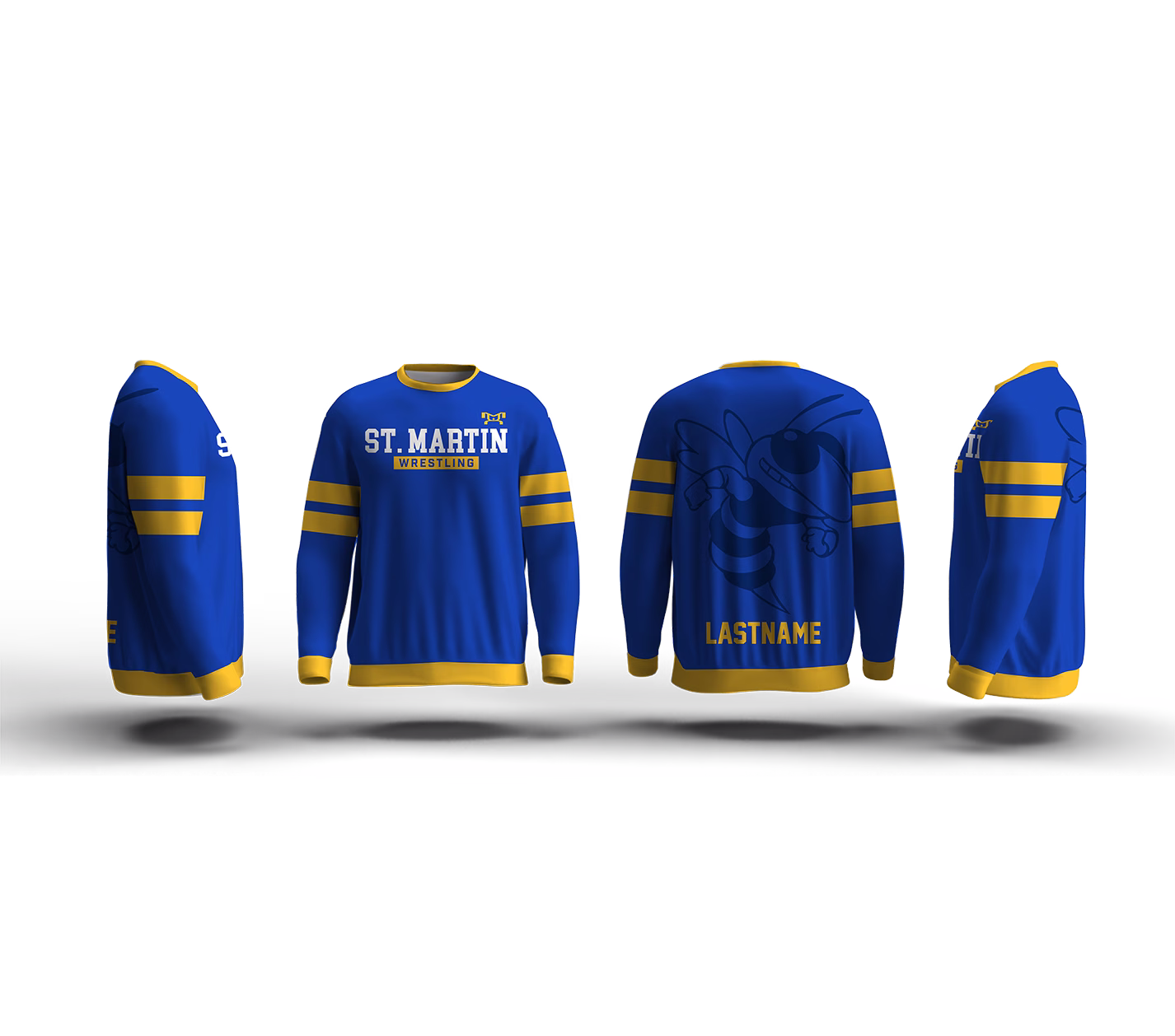 St Martin Wrestling Elite Sublimated Crewneck
