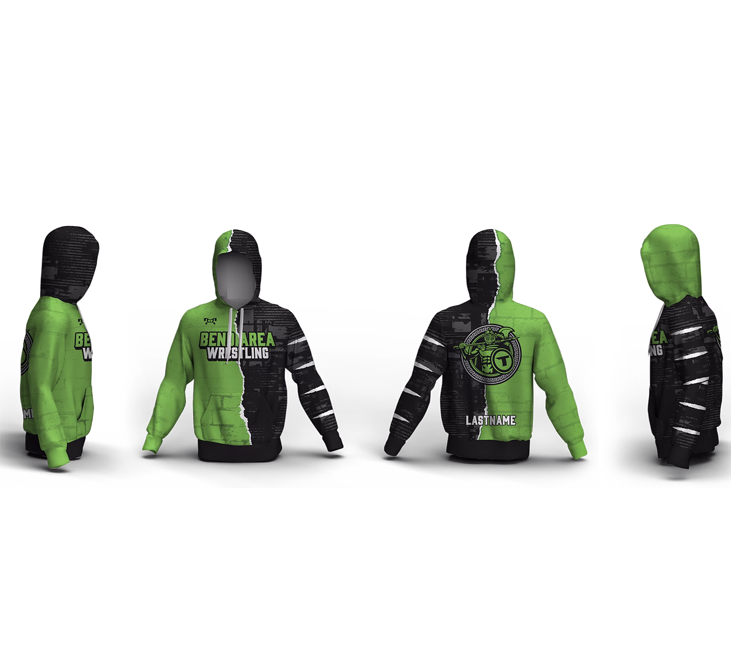 Bend Area Titans Wrestling Elite Sublimated Hoodie