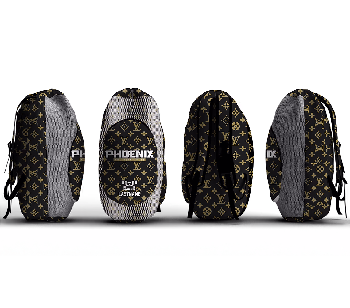 Phoenix Wrestling Club Black Sublimated Custom Gear Bag