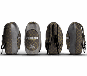 Phoenix Wrestling Club Brown Sublimated Custom Gear Bag