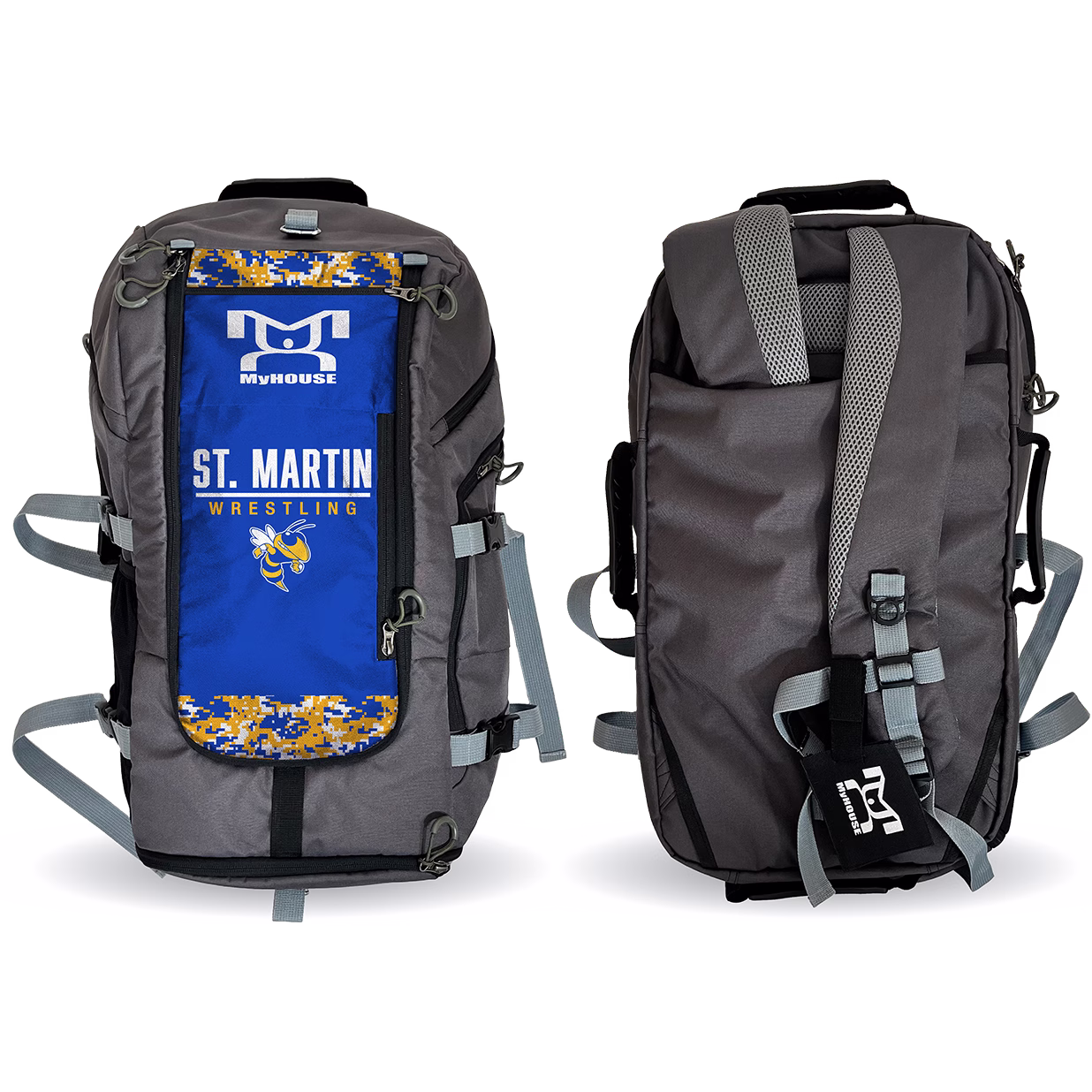 St Martin Wrestling Hybrid Gear Bag (THIS WILL SHIP IN 6-8 WEEKS)