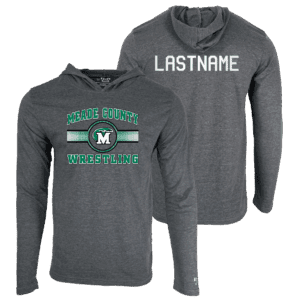 Meade County Wrestling Custom Heat Press Long Sleeve Hoodie T-Shirt