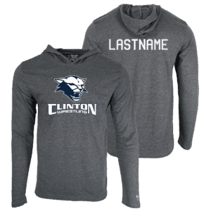 Clinton High School Custom Heat Press Long Sleeve Hoodie T-Shirt