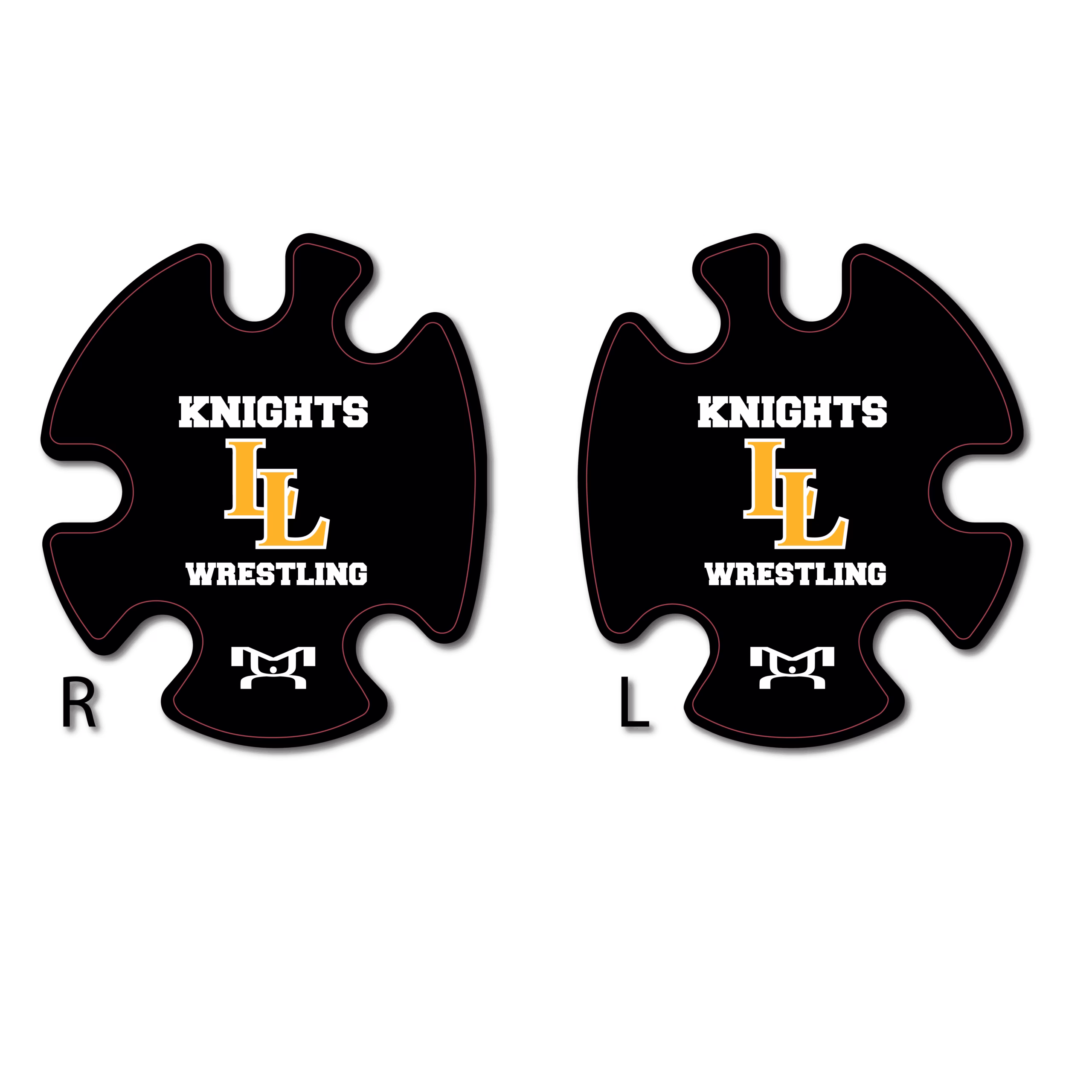 Lake Lehman Wrestling LL logo Head Gear Decal