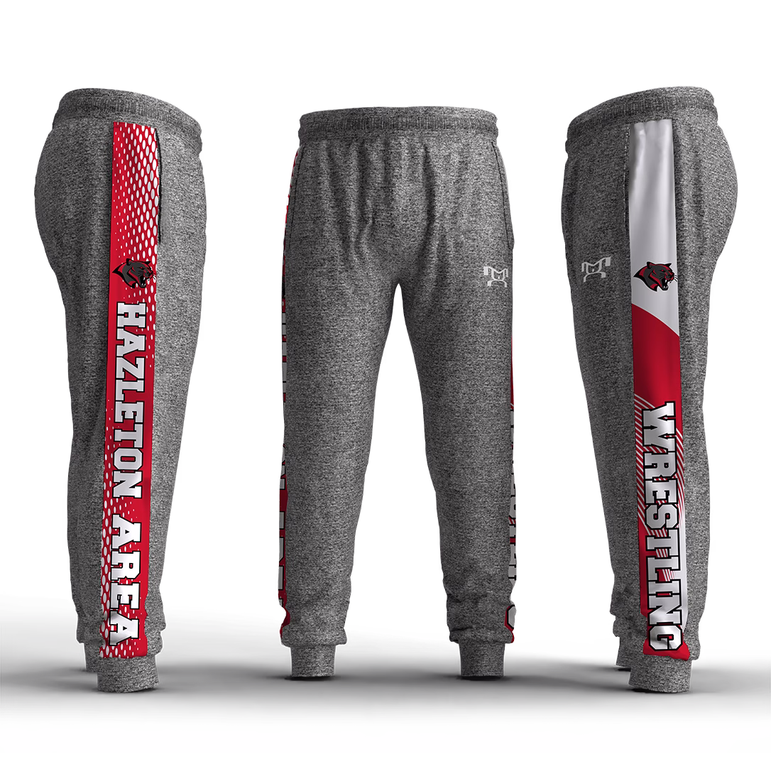 Hazleton Area Wrestling Box Stripe Slim Cut Joggers