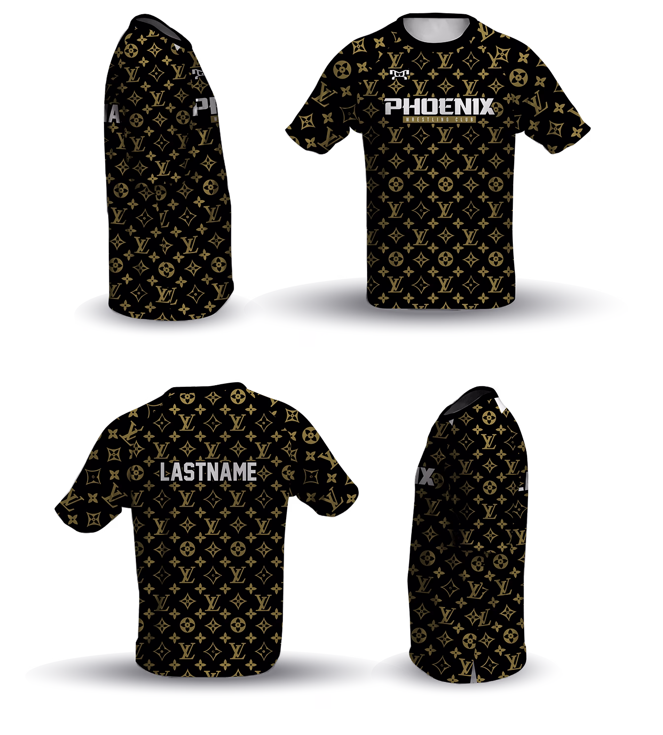 Phoenix Wrestling Club Black Loose Short Sleeve Dri-Fit
