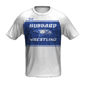 Hubbard Wrestlin White Loose Short Sleeve Dri-Fit