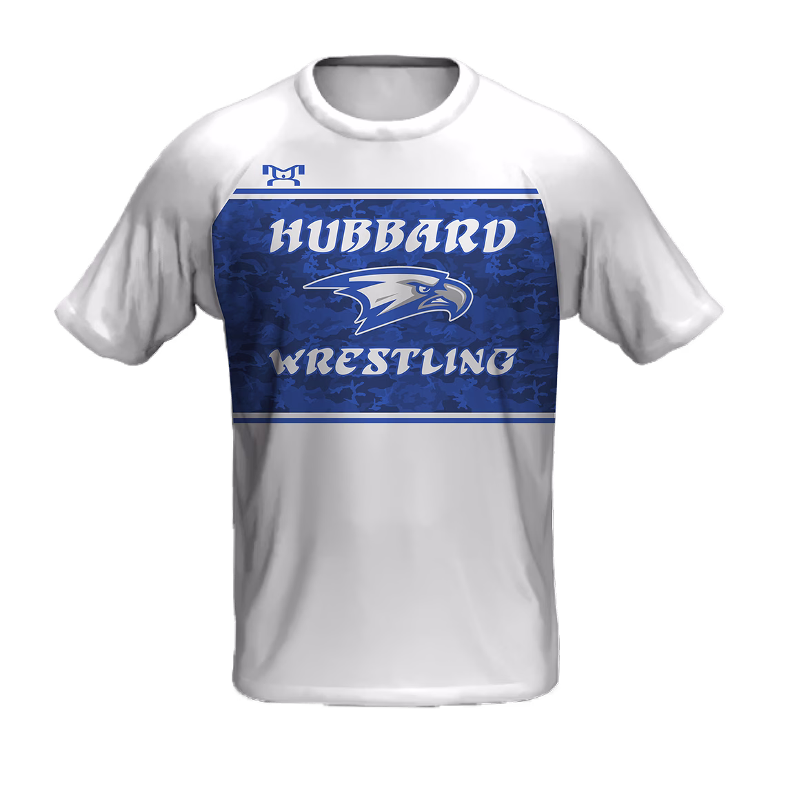 Hubbard Wrestlin White Loose Short Sleeve Dri-Fit