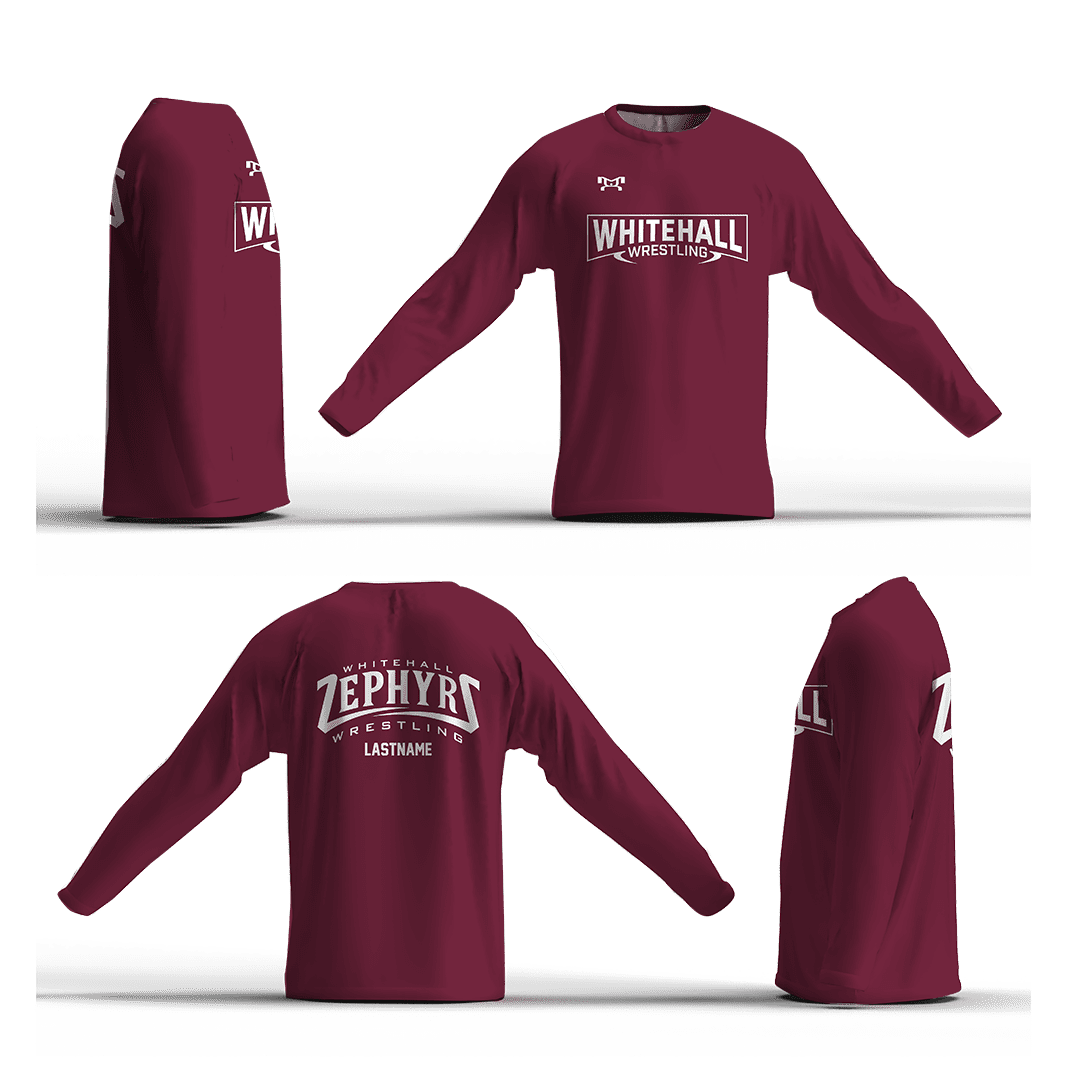Whitehall Wrestling Club Loose Long Sleeve Dri-Fit