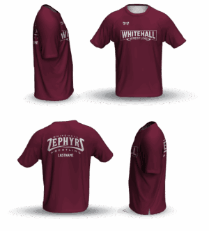 Whitehall Wrestling Club Loose Short Sleeve Dri-Fit