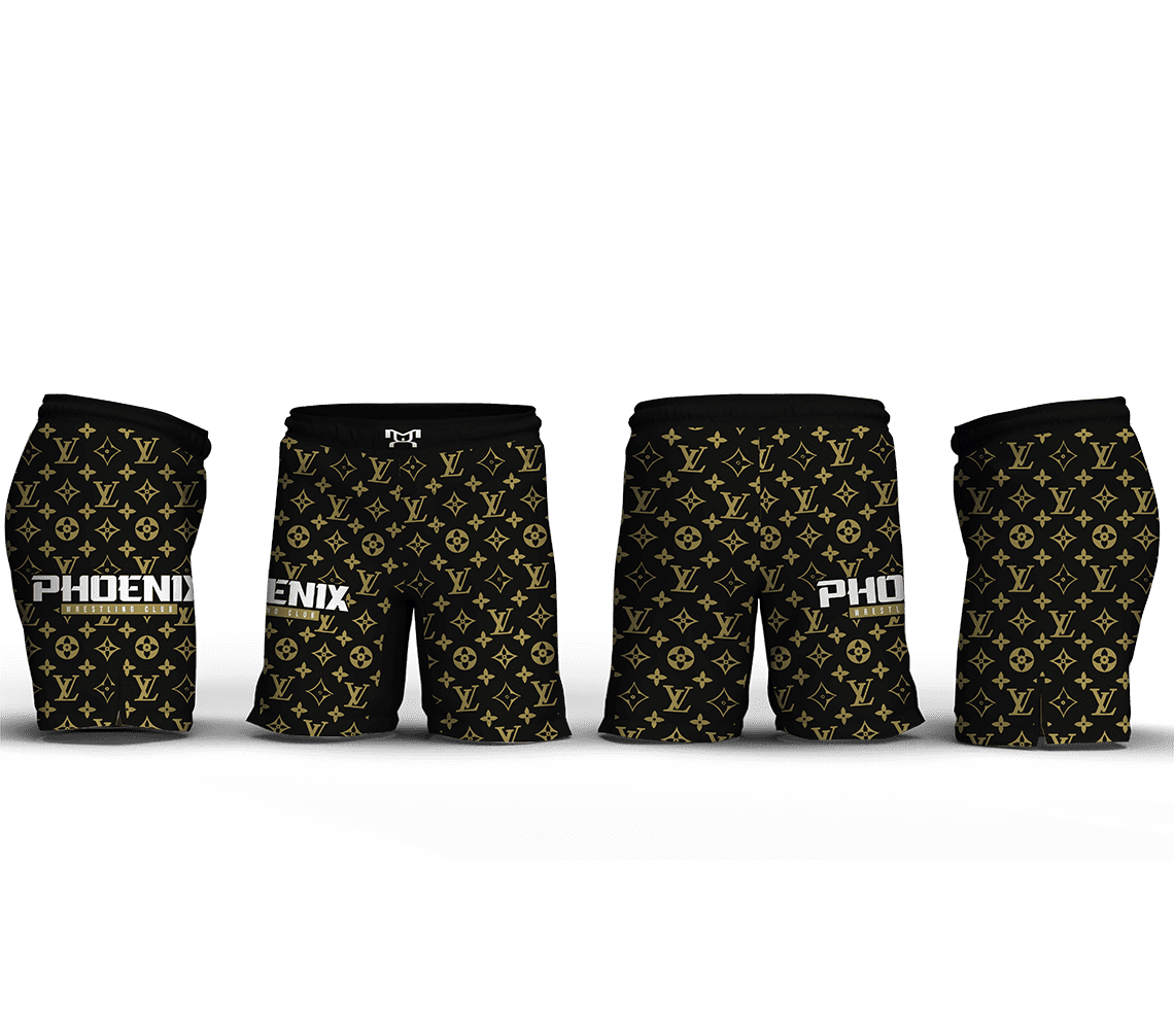 Phoenix Wrestling Club Black Men's 9" Fight Short