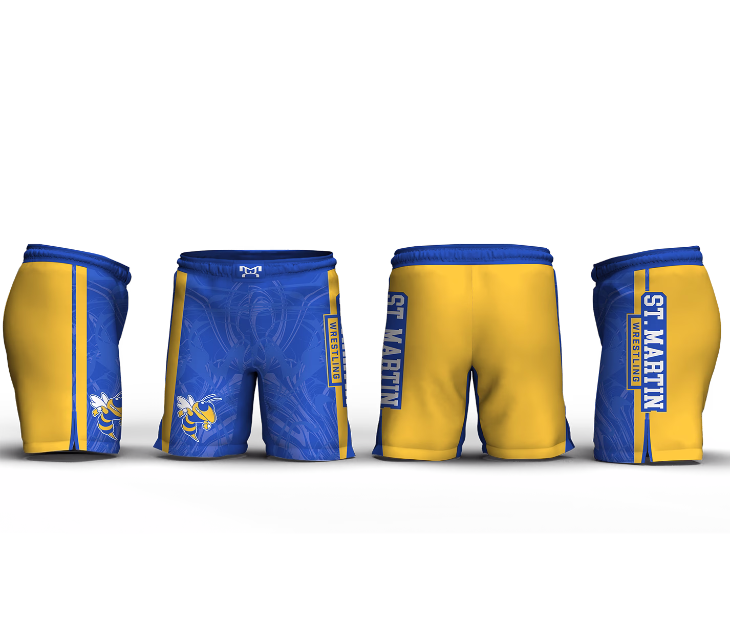 St Martin Wrestling Men's 9" Fight Short