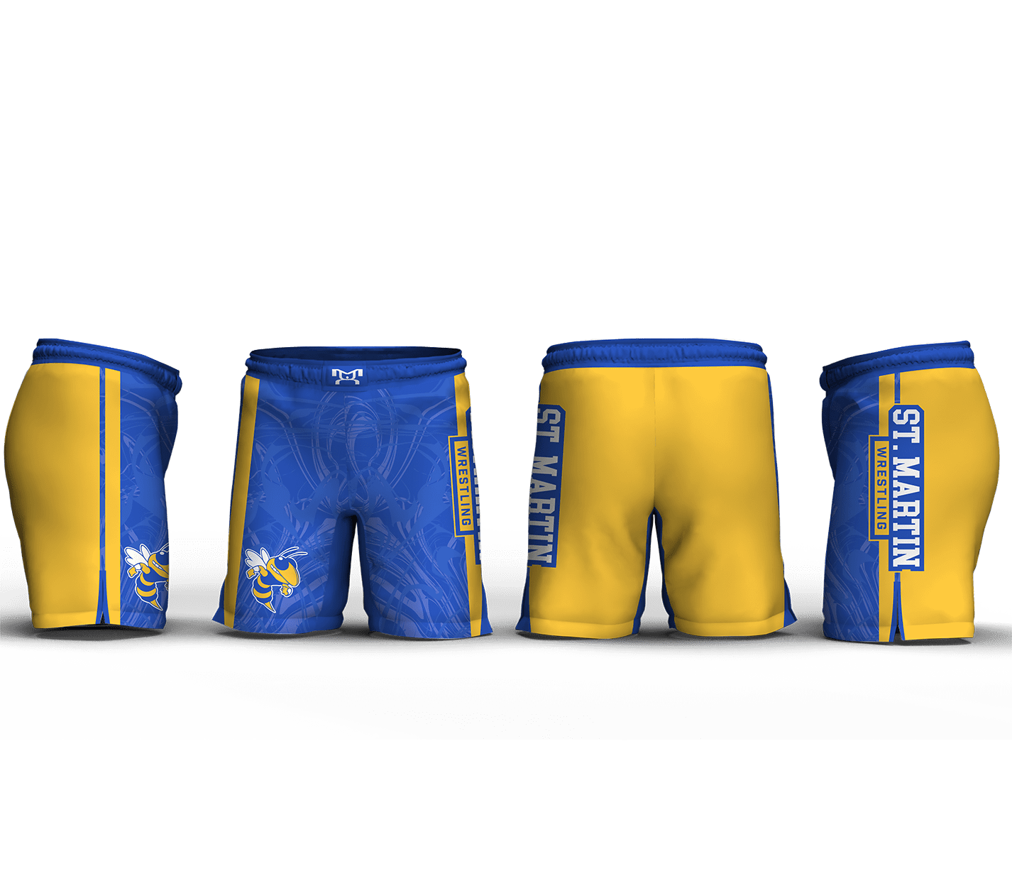 St Martin Wrestling Men's 9" Fight Short