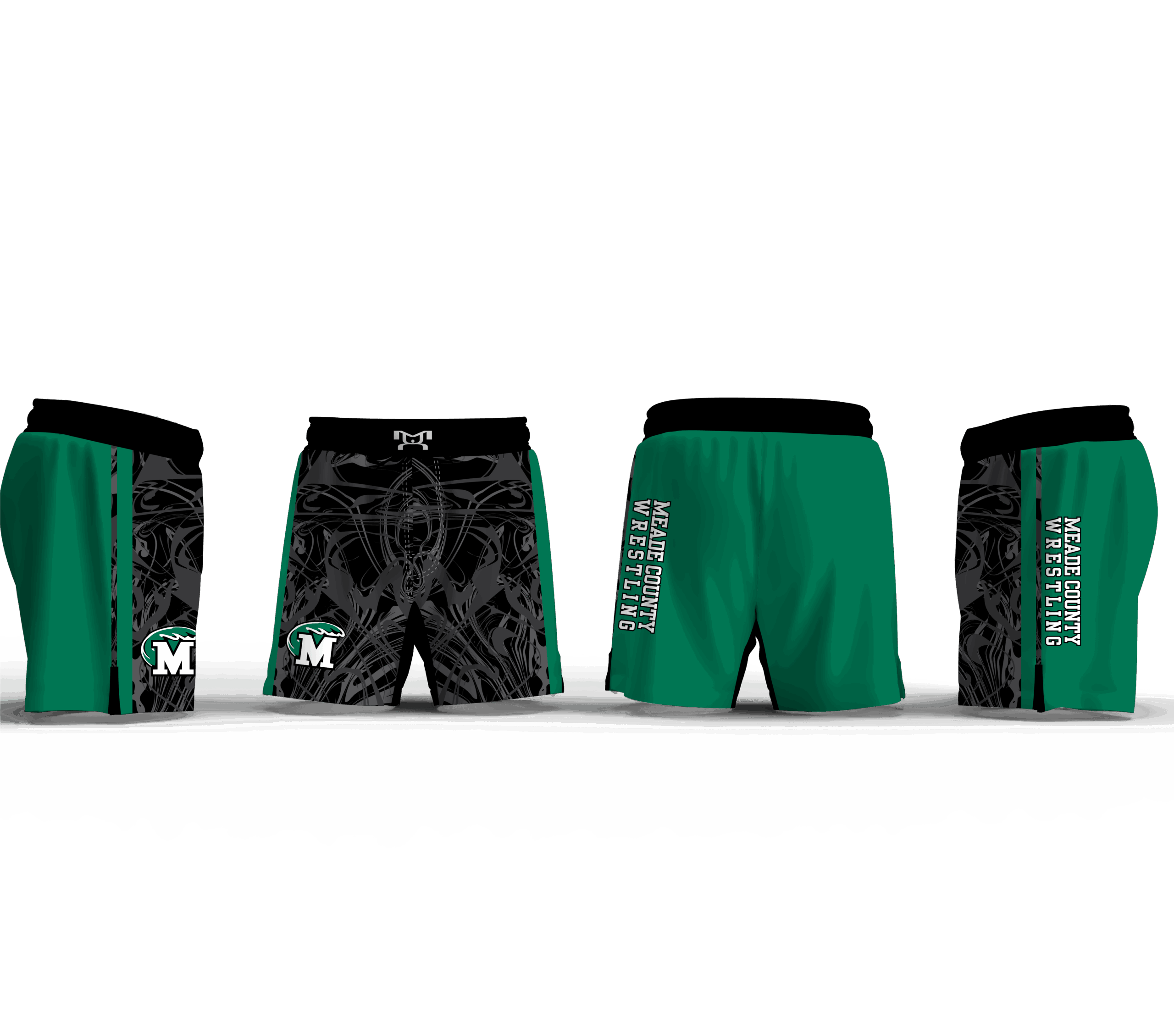 Meade County Wrestling Men's 6" Fight Short