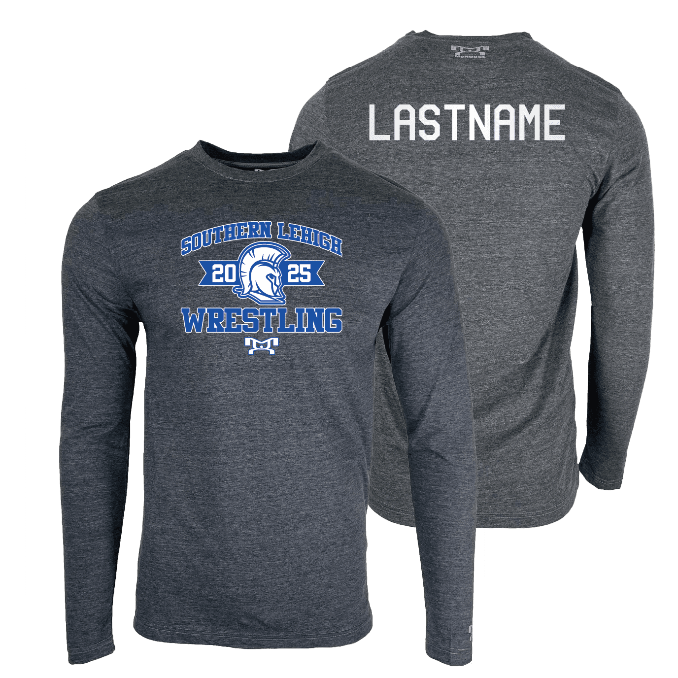 2025 Southern Lehigh Youth Wrestling Custom Heat Press Long Sleeve T-Shirt
