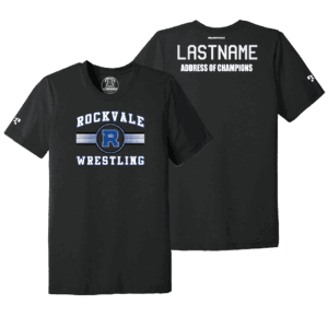 Rockvale Wrestling Club Black Address Of Champions Heat Press T Shirt