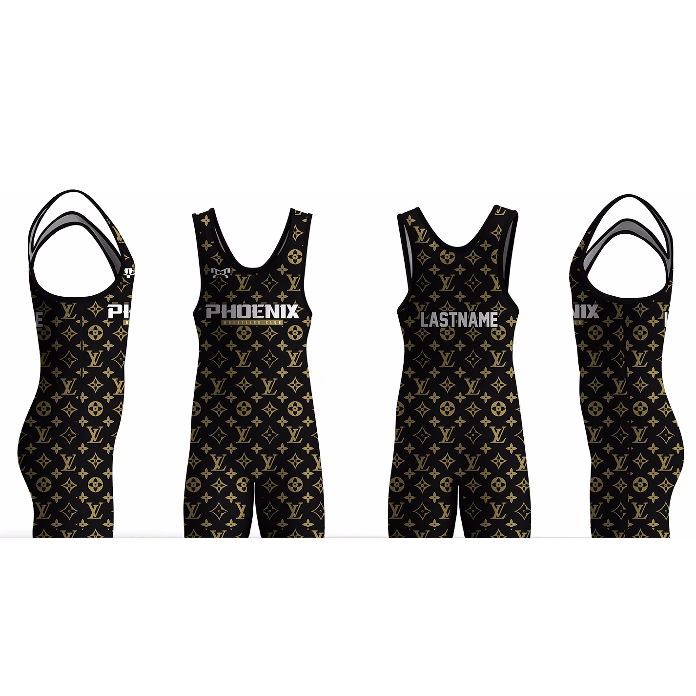 Phoenix Wrestling Club Black Men's Singlet