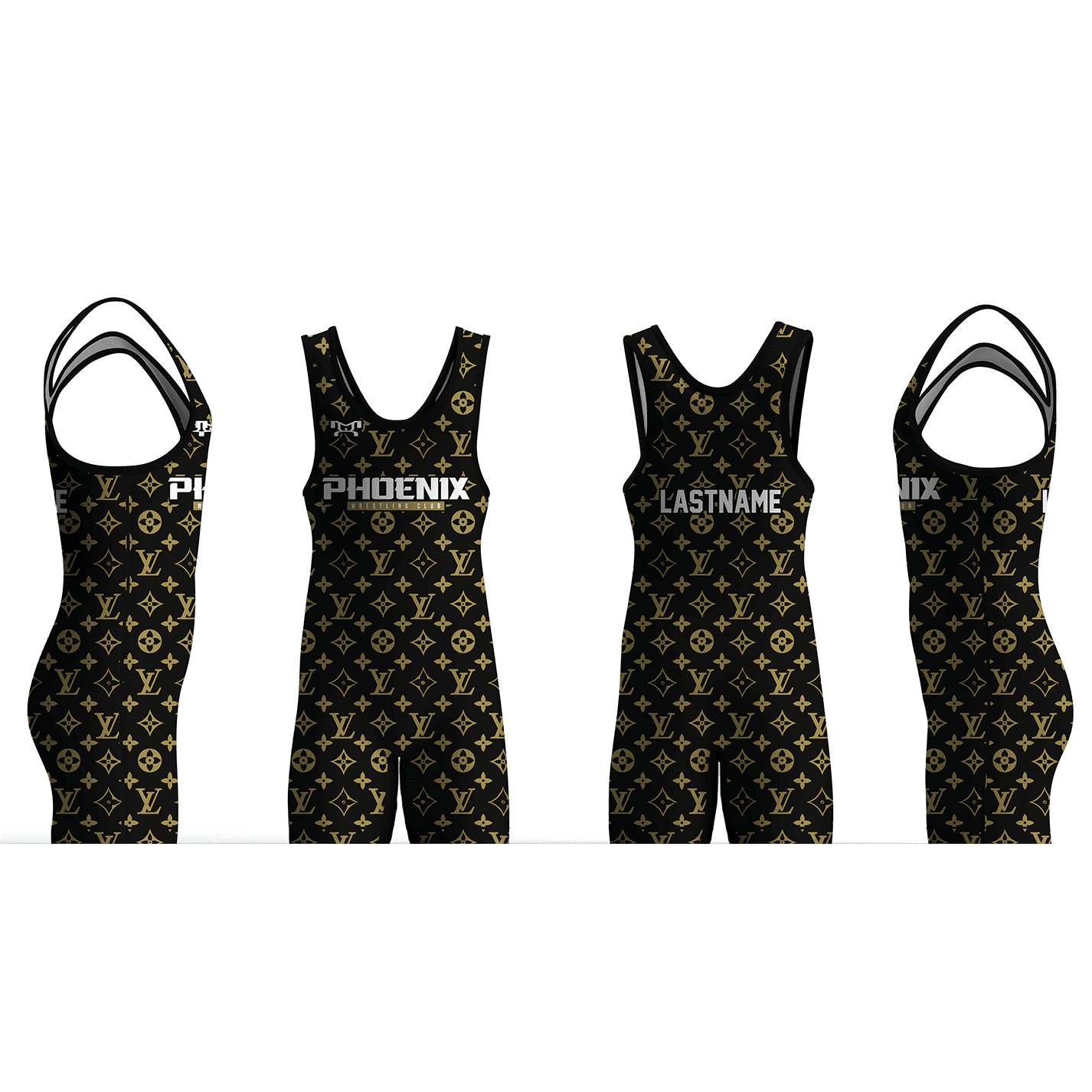 Phoenix Wrestling Club Black Men's Singlet