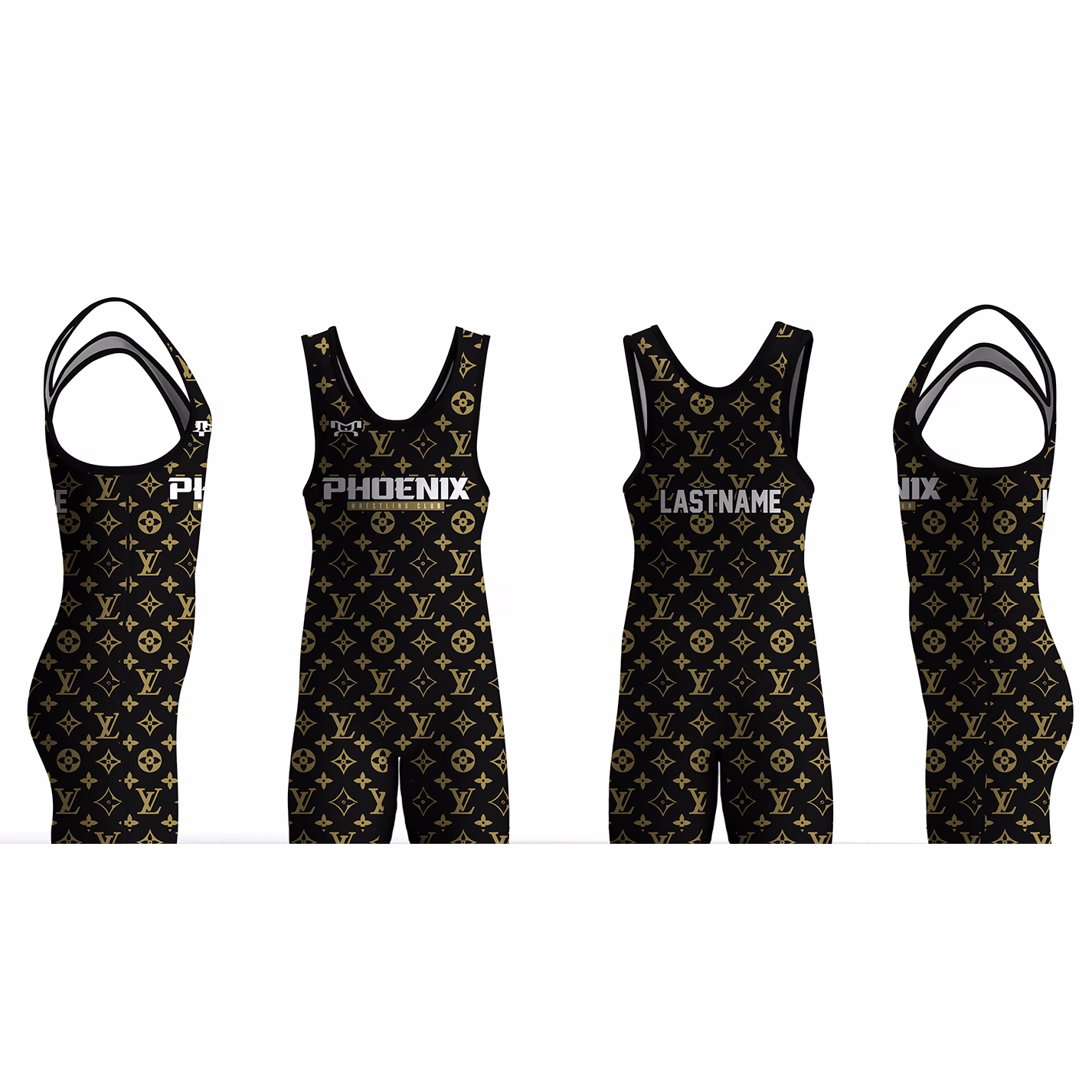 Phoenix Wrestling Club Black Louis Men's Singlet 2025