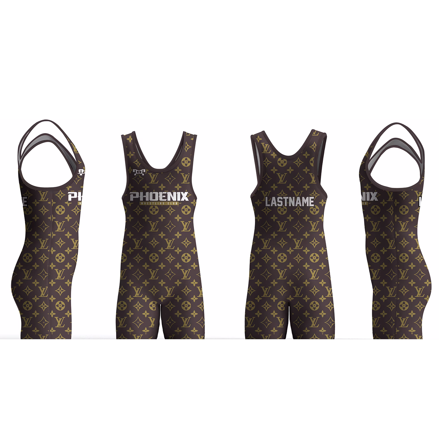 Phoenix Wrestling Club Brown Men's Singlet