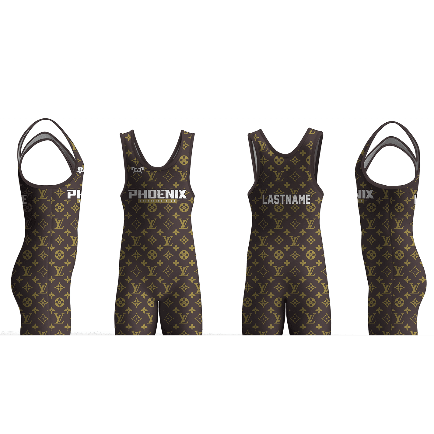 Phoenix Wrestling Club Brown Men's Singlet