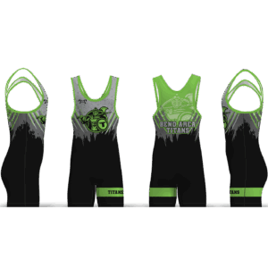 Bend Area Titans Wrestling Black And Sliver Men's Singlet