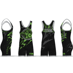 Bend Area Titans Wrestling Black Speckle Men's Singlet