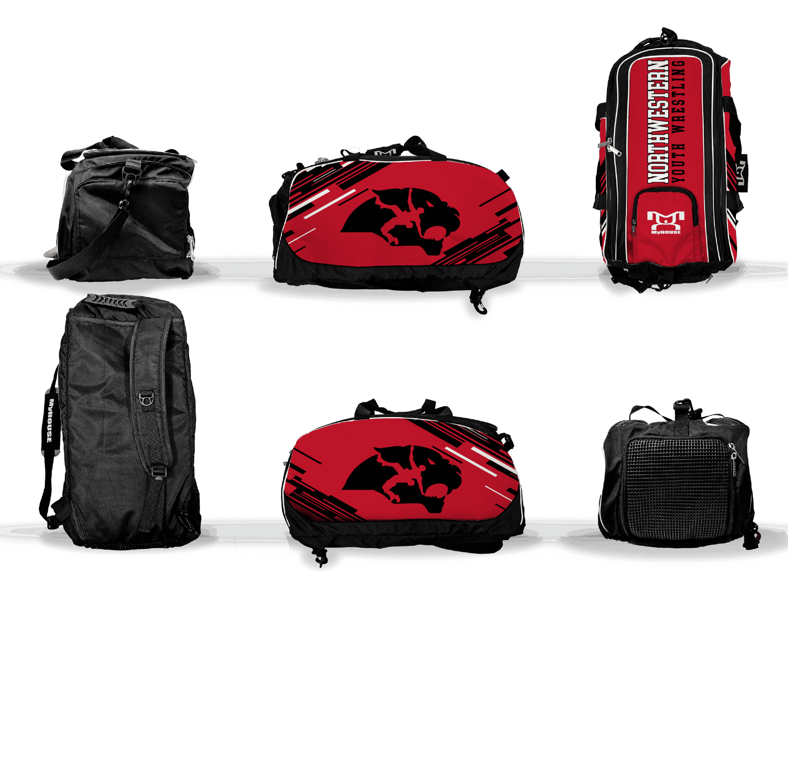 Northwestern Wildcats Youth Wrestling Conversion Duffel Bag/Backpack