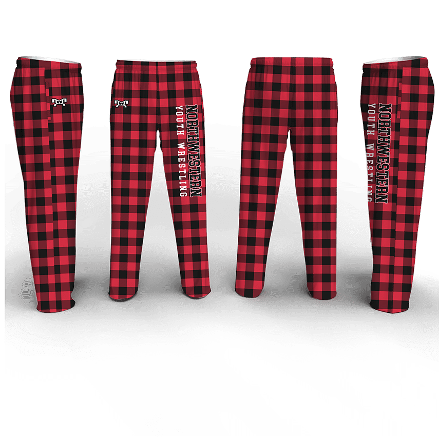 Northwestern Wildcats Youth Wrestling Poly Fleece Pajama Pants