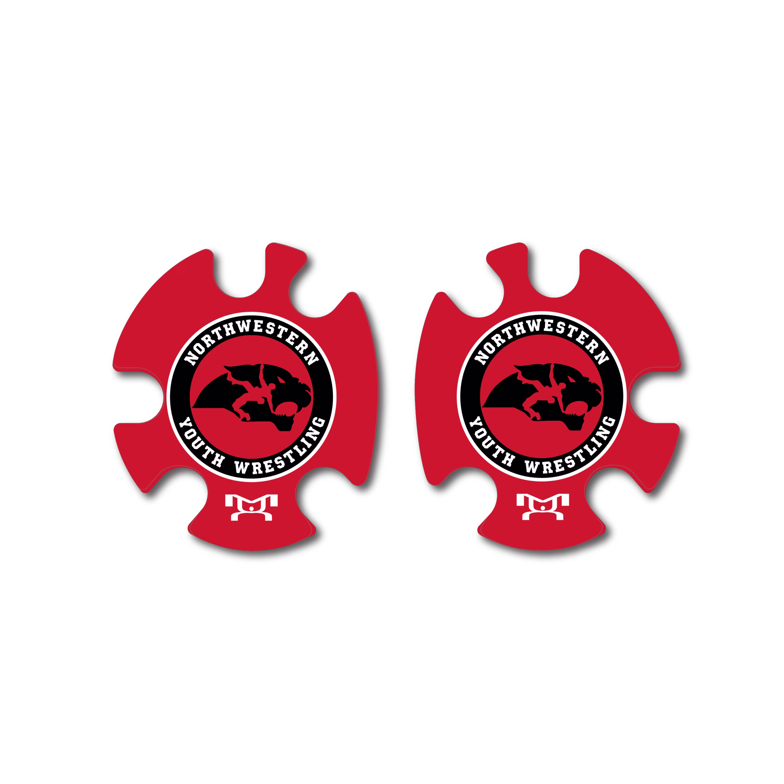 Northwestern Wildcats Youth Wrestling Head Gear Decal