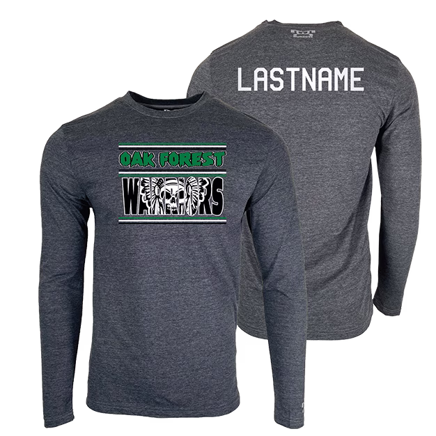 2025 Oak Forest Youth Wrestling Custom Heat Press Long Sleeve T-Shirt