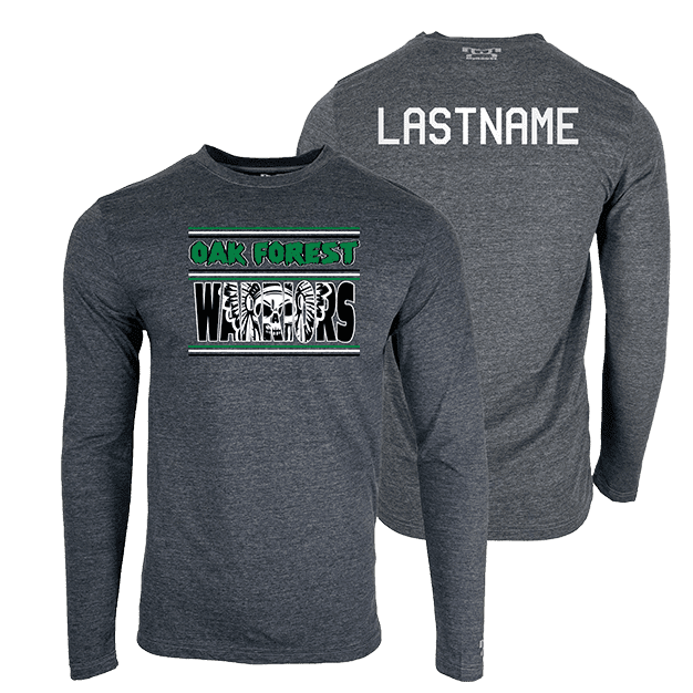 2025 Oak Forest Youth Wrestling Custom Heat Press Long Sleeve T-Shirt