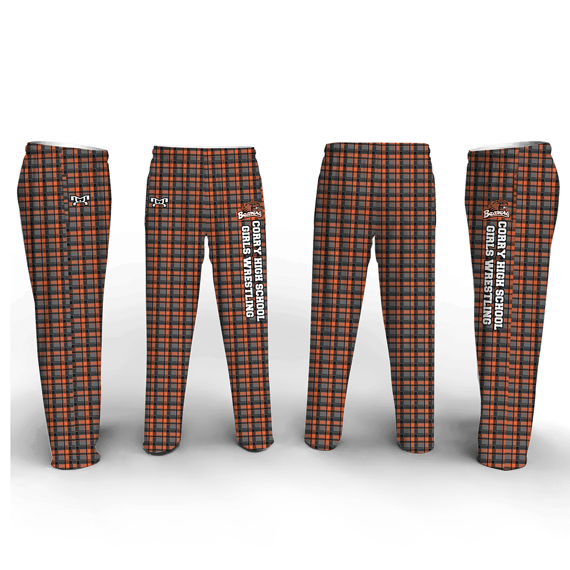 Corry Beavers Girls HS Wrestling Poly Fleece Pajama Pants