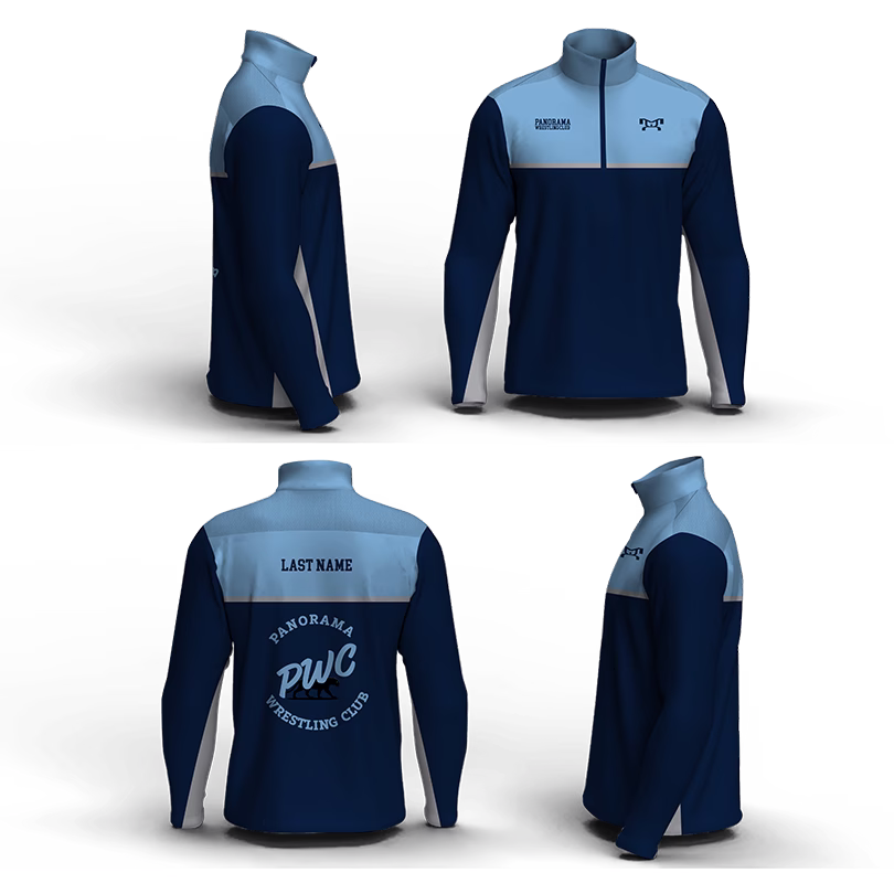 Panorama Wrestling Club Men's Mid-Weight Custom Quarter Zip