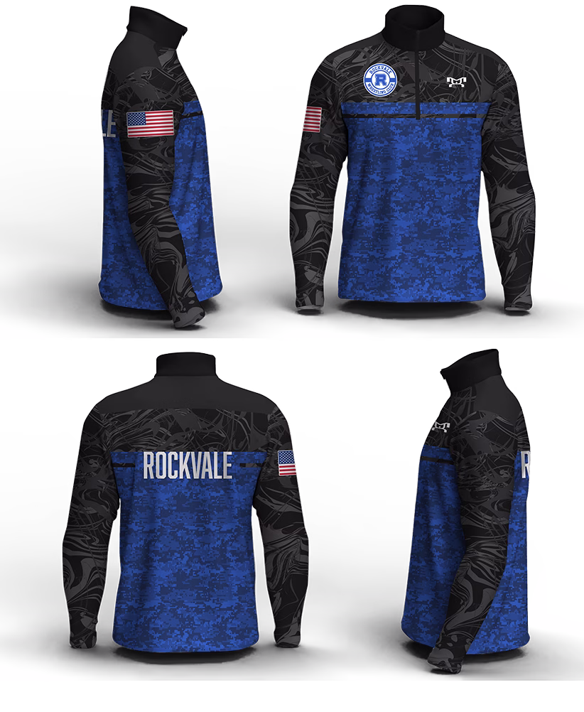 Rockvale Wrestling Club Men's Mid-Weight Custom Quarter Zip